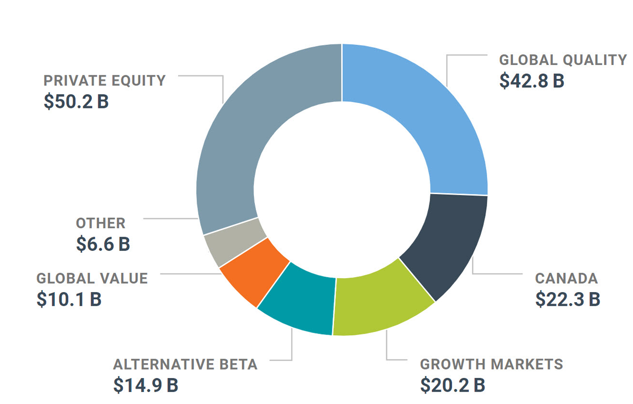 Graph of our net assets in the Equity portfolio as at December 31, 2019.