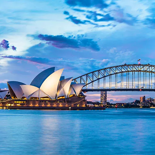 Vue aérienne de la ville de Sydney